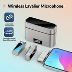 Microfono wireless lavalier 2.4G per iPhone e iPad