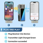 Microfono wireless lavalier 2.4G per iPhone e iPad