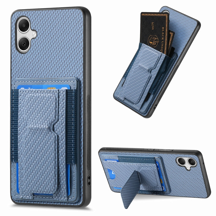 Custodia con borsa elastica per carte e supporto pieghevole per Samsung Galaxy