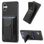 Custodia con borsa elastica per carte e supporto pieghevole per Samsung Galaxy