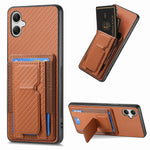 Custodia con borsa elastica per carte e supporto pieghevole per Samsung Galaxy