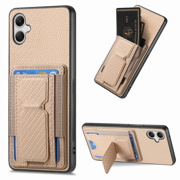 Custodia con borsa elastica per carte e supporto pieghevole per Samsung Galaxy