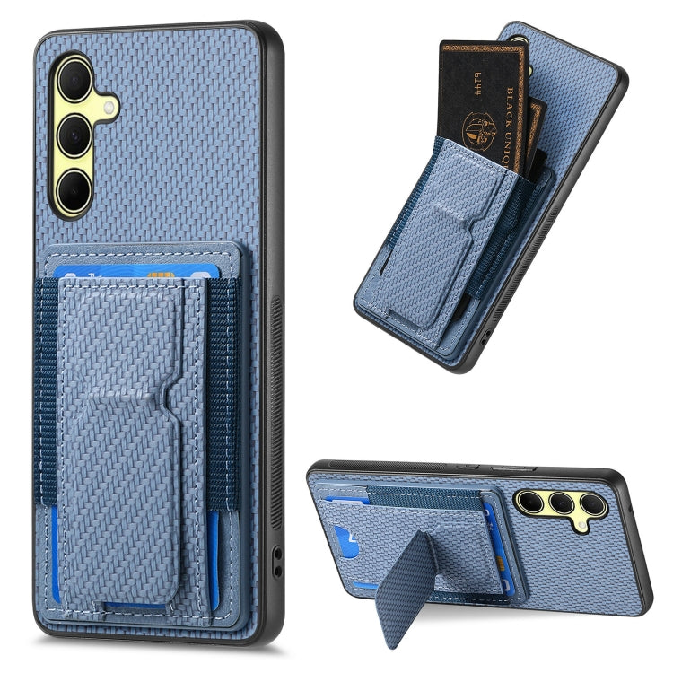 Custodia telefono con borsa elastica e supporto pieghevole in fibra di carbonio