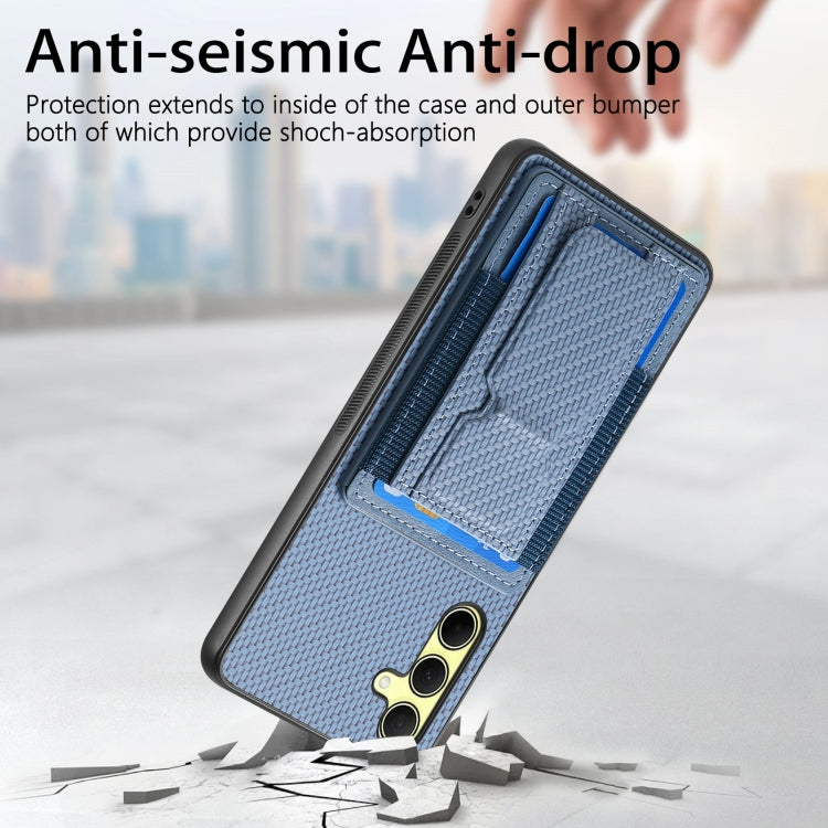 Custodia telefono con borsa elastica e supporto pieghevole in fibra di carbonio