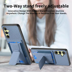 Custodia telefono con borsa elastica e supporto pieghevole in fibra di carbonio