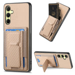 Custodia telefono con borsa elastica e supporto pieghevole in fibra di carbonio