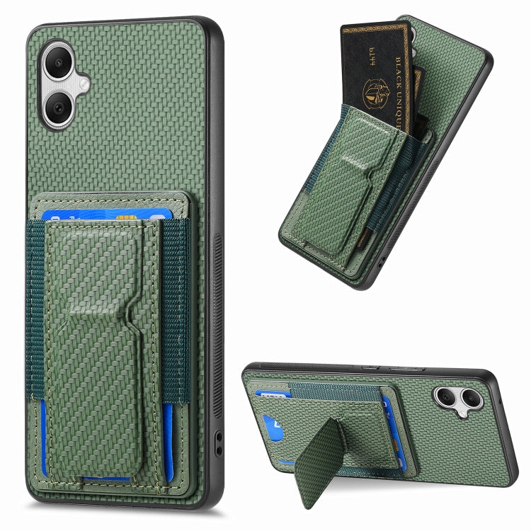Custodia telefono con borsa elastica e supporto pieghevole in fibra di carbonio