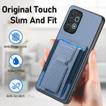 Custodia con borsa elastica per carte e supporto pieghevole per Samsung Galaxy