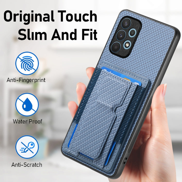 Custodia con borsa elastica per carte e supporto pieghevole per Samsung Galaxy