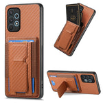 Custodia con borsa elastica per carte e supporto pieghevole per Samsung Galaxy