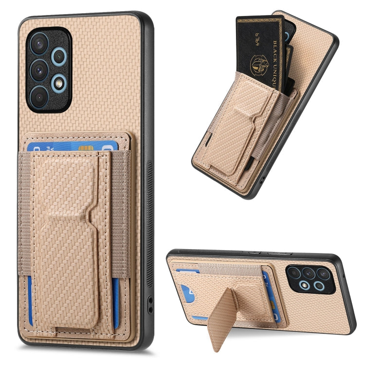 Custodia con borsa elastica per carte e supporto pieghevole per Samsung Galaxy