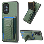 Custodia con borsa elastica per carte e supporto pieghevole per Samsung Galaxy
