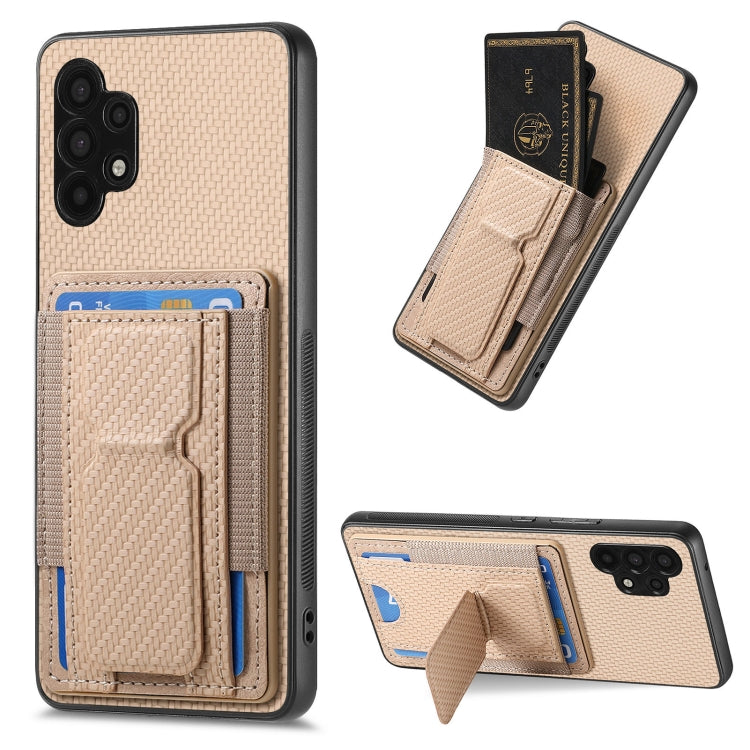 Custodia con borsa elastica per carte e supporto pieghevole per Samsung Galaxy