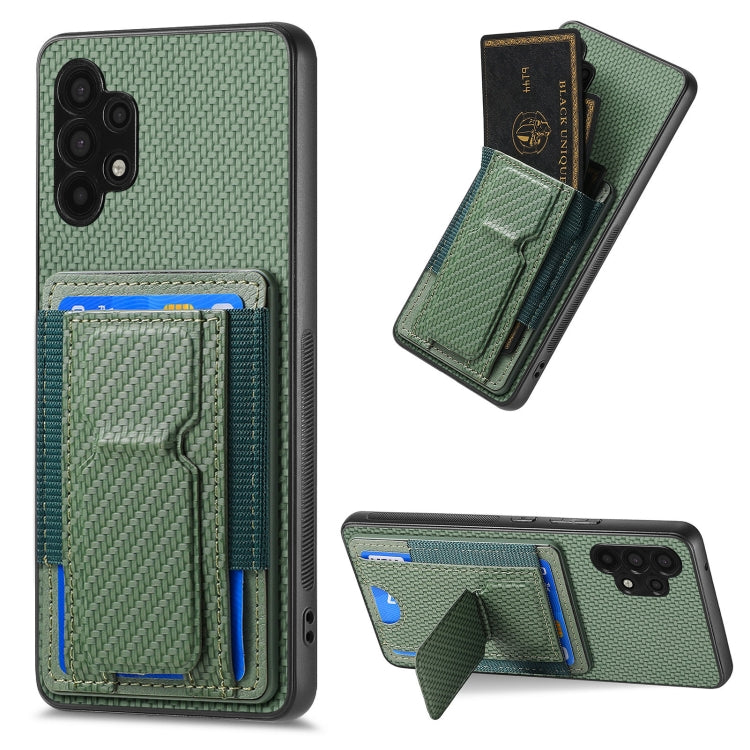 Custodia con borsa elastica per carte e supporto pieghevole per Samsung Galaxy