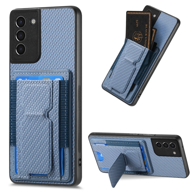 Custodia con borsa elastica per carte e supporto pieghevole per Samsung Galaxy