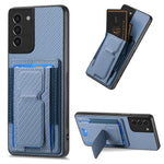 Custodia con borsa elastica per carte e supporto pieghevole per Samsung Galaxy
