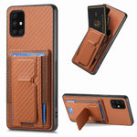 Custodia con borsa elastica per carte e supporto pieghevole in fibra di carbonio