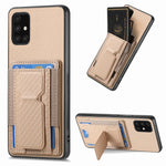 Custodia con borsa elastica per carte e supporto pieghevole in fibra di carbonio