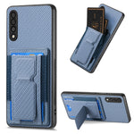 Custodia con borsa elastica e supporto pieghevole per Samsung Galaxy A70 e A70s