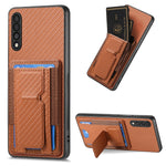 Custodia con borsa elastica e supporto pieghevole per Samsung Galaxy A70 e A70s
