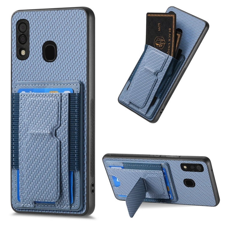Custodia con borsa elastica e supporto pieghevole per Samsung Galaxy A70 e A70s