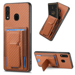 Custodia con borsa elastica e supporto pieghevole per Samsung Galaxy A70 e A70s