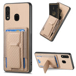 Custodia con borsa elastica e supporto pieghevole per Samsung Galaxy A70 e A70s