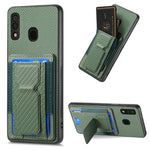 Custodia con borsa elastica e supporto pieghevole per Samsung Galaxy A70 e A70s