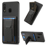 Custodia con borsa elastica e supporto pieghevole per Samsung Galaxy A70 e A70s