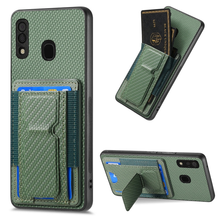 Custodia con borsa elastica e supporto pieghevole per Samsung Galaxy A70 e A70s