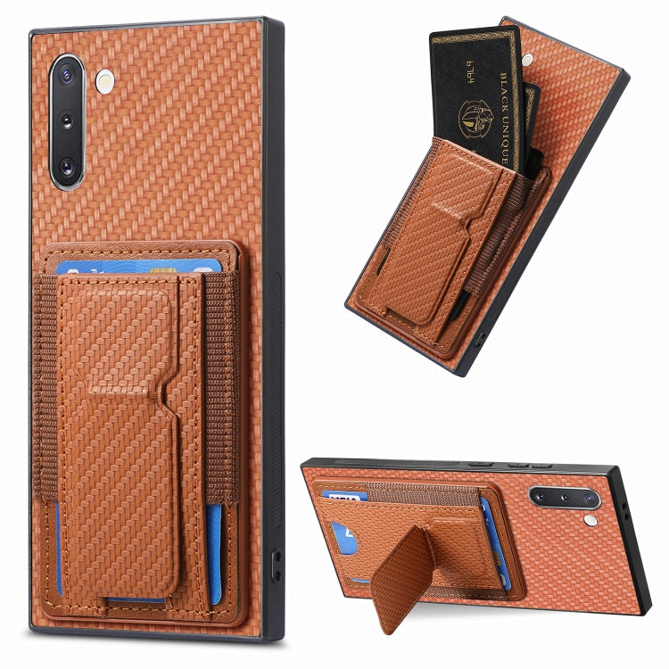 Custodia per telefono con borsa elastica per carte e supporto pieghevole in