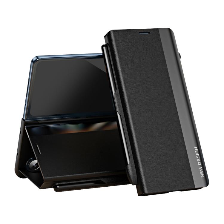 Custodia per telefono in pelle ad adsorbimento elettrolitico laterale con slot per penna, For Galaxy Z Fold8 Ultra 5G, For Galaxy Z TriFold, For Galaxy Z Fold7 5G, For Galaxy Z Fold6 5G