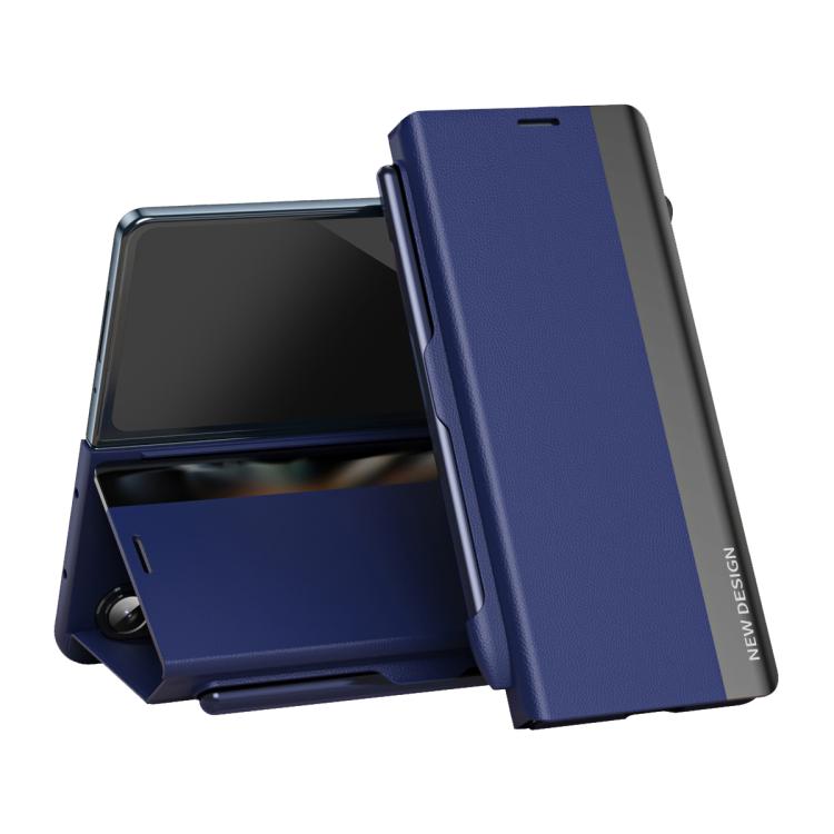 Custodia per telefono in pelle ad adsorbimento elettrolitico laterale con slot per penna, For Galaxy Z Fold8 Ultra 5G, For Galaxy Z TriFold, For Galaxy Z Fold7 5G, For Galaxy Z Fold6 5G