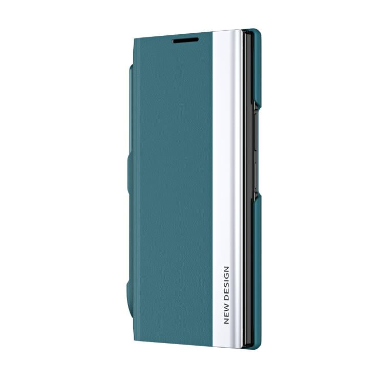Custodia per telefono in pelle ad adsorbimento elettrolitico laterale con slot per penna, For Galaxy Z Fold8 Ultra 5G, For Galaxy Z TriFold, For Galaxy Z Fold7 5G, For Galaxy Z Fold6 5G