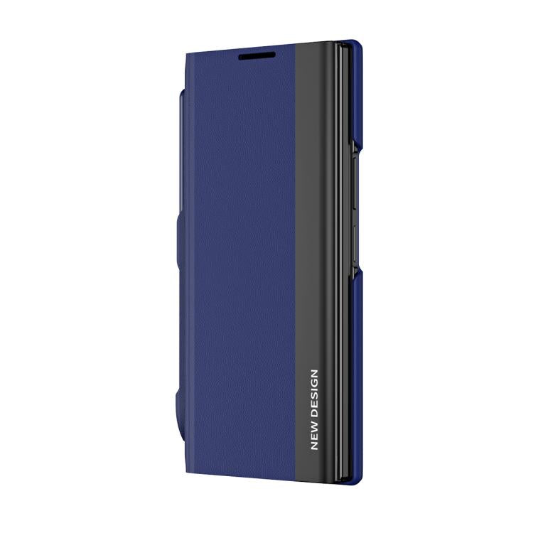 Custodia per telefono in pelle ad adsorbimento elettrolitico laterale con slot per penna, For Galaxy Z Fold8 Ultra 5G, For Galaxy Z TriFold, For Galaxy Z Fold7 5G, For Galaxy Z Fold6 5G