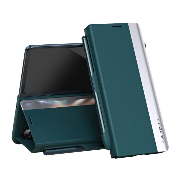 Custodia per telefono in pelle ad adsorbimento elettrolitico laterale con slot per penna, For Galaxy Z Fold8 Ultra 5G, For Galaxy Z TriFold, For Galaxy Z Fold7 5G, For Galaxy Z Fold6 5G