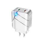 Caricatore doppio USB QC3.0 28W con presa americana
