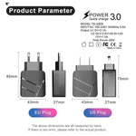 Caricabatterie doppio USB QC3.0 28W con presa europea