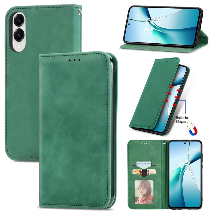 Custodia pelle magnetica retrò per Samsung Galaxy A57 5G