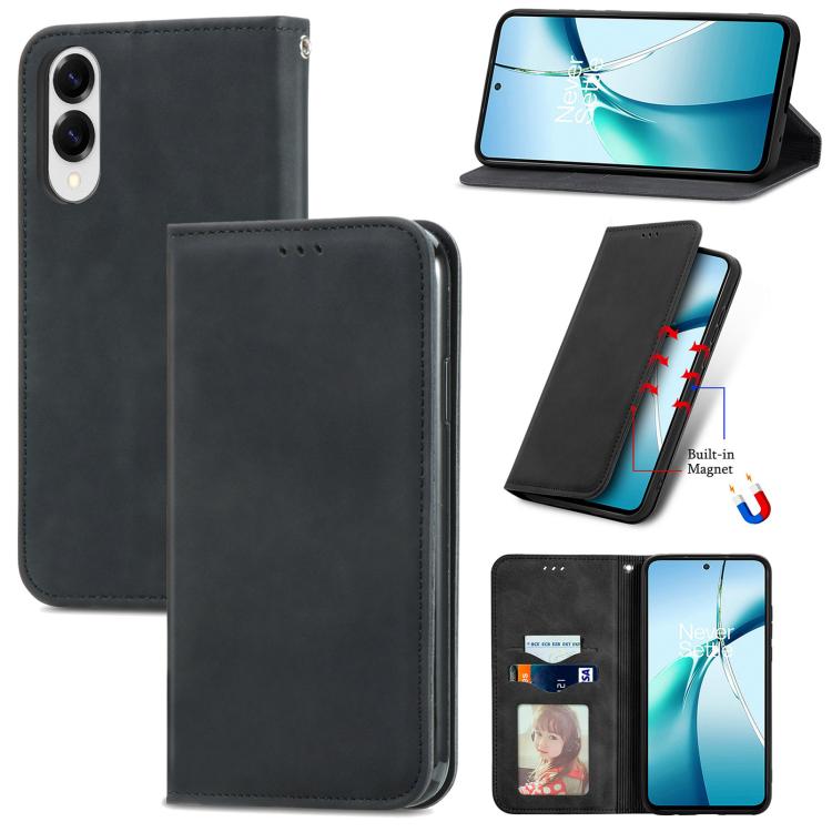 Custodia pelle magnetica retrò per Samsung Galaxy A57 5G
