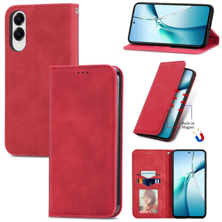 Custodia pelle magnetica retrò per Samsung Galaxy A57 5G