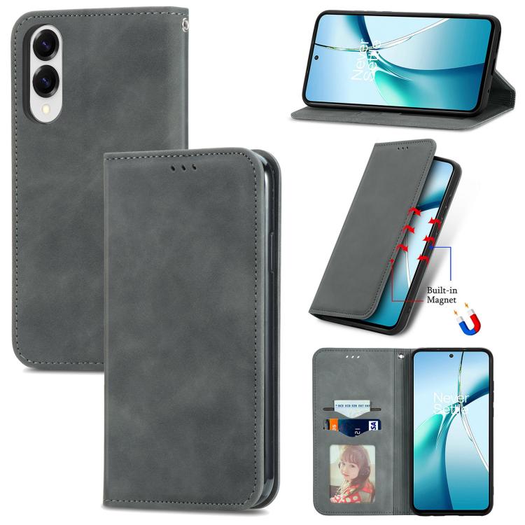 Custodia pelle magnetica retrò per Samsung Galaxy A57 5G