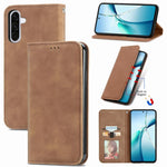 Custodia pelle magnetica retrò per Samsung Galaxy A57 5G