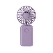 F458 Mini ventilatore portatile pieghevole regolabile a 3 velocità estivo con corda per il collo, F458 (Orange), F458 (Purple), F458 (White)