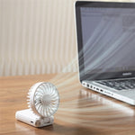 Mini ventilatore portatile pieghevole a 3 velocità con corda