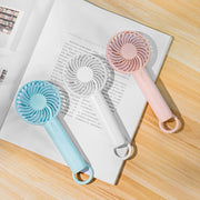 Ventilatore da tavolo portatile ricaricabile S3 a 3 velocità, silenzioso, con foro sospeso, S3 (White), S3 (Pink), S3 (Baby Blue)