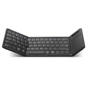 B077T Con Touchpad Tastiera Bluetooth wireless pieghevole in pelle PU, B077T