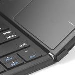 B077T Con Touchpad Tastiera Bluetooth wireless pieghevole in pelle PU, B077T