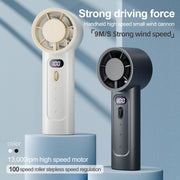 FC1 100 livelli di velocità del vento Ventilatore portatile a turbina con ventola da tavolo per dispositivo di raffreddamento estivo, FC1 (Black), FC1 (White)