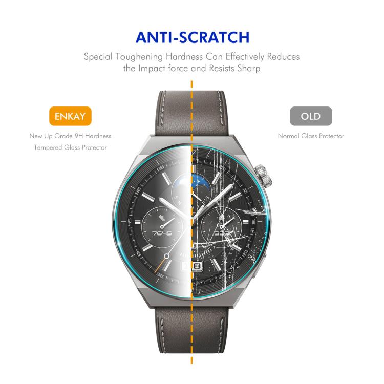 Pellicola proteggi schermo in vetro temperato ENKAY Hat-Prince da 0,2 mm 9H, For Garmin Forerunner 170, For Garmin Instinct E 45mm, For Garmin Instinct E 40mm, For Garmin Forerunner 158, For Garmin Edge 850 / 550, For Garmin Instinct 3 AMOLED / Solar 4...
